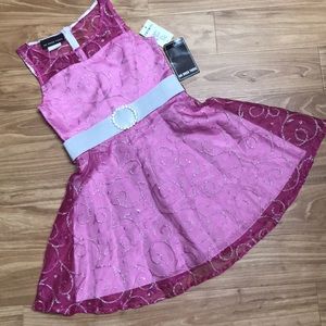 Un Deux Trois Girl’s Pink Dress Brand New, Sz.12